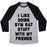 Virgin Teez  Baseball Tee Unisex Tri-Blend Baseball Tee / small / Athletic Gray / Black I LIKE DOING GYM RAT STUFF WITH MY FRIENDS UNISEX TRI-BLEND BASEBALL TEE