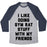 Virgin Teez  Baseball Tee Unisex Tri-Blend Baseball Tee / small / Athletic Gray / Navy I LIKE DOING GYM RAT STUFF WITH MY FRIENDS UNISEX TRI-BLEND BASEBALL TEE