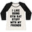 Virgin Teez  Baseball Tee Women's Tri-Blend Baseball Tee / small / Oatmeal / Black I LIKE DOING GYM RAT STUFF WITH MY FRIENDS WOMEN'S TRI-BLEND BASEBALL TEE