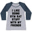 Virgin Teez  Baseball Tee Women's Tri-Blend Baseball Tee / small / Athletic Gray / Navy I LIKE DOING GYM RAT STUFF WITH MY FRIENDS WOMEN'S TRI-BLEND BASEBALL TEE