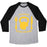Virgin Teez  Baseball Tee Unisex Tri-Blend Baseball Tee / small / Athletic Gray / Black I LIKE EXERCISING BECAUSE I LOVE EATING UNISEX TRI-BLEND BASEBALL TEE