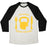 Virgin Teez  Baseball Tee Unisex Tri-Blend Baseball Tee / small / Oatmeal / Black I LIKE EXERCISING BECAUSE I LOVE EATING UNISEX TRI-BLEND BASEBALL TEE