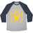 Virgin Teez  Baseball Tee Unisex Tri-Blend Baseball Tee / small / Athletic Gray / Navy I LIKE EXERCISING BECAUSE I LOVE EATING UNISEX TRI-BLEND BASEBALL TEE