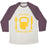 Virgin Teez  Baseball Tee Unisex Tri-Blend Baseball Tee / small / Oatmeal / Maroon I LIKE EXERCISING BECAUSE I LOVE EATING UNISEX TRI-BLEND BASEBALL TEE
