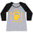 Virgin Teez  Baseball Tee Women's Tri-Blend Baseball Tee / small / Athletic Gray / Black I LIKE EXERCISING BECAUSE I LOVE EATING WOMEN'S TRI-BLEND BASEBALL TEE