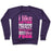 Virgin Teez  Pullover Crewneck Sweatshirt / x-small / Purple I LIKE LIFTING (FOOD) CREWNECK SWEATSHIRT