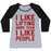 Virgin Teez  Baseball Tee Women's Tri-Blend Baseball Tee / small / Athletic Gray / Black I LIKE LIFTING MORE THAN I LIKE PEOPLE WOMEN'S TRI-BLEND BASEBALL TEE