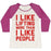 Virgin Teez  Baseball Tee Women's Tri-Blend Baseball Tee / small / Oatmeal / Berry I LIKE LIFTING MORE THAN I LIKE PEOPLE WOMEN'S TRI-BLEND BASEBALL TEE