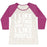 Virgin Teez  Baseball Tee Women's Tri-Blend Baseball Tee / small / Oatmeal / Berry I LIKE LIFTING MORE THAN I LIKE PEOPLE WOMEN'S TRI-BLEND BASEBALL TEE