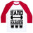Virgin Teez  Baseball Tee Unisex Classic Baseball Tee / x-small / White/Red I LIKE MY WORKOUTS HARD AND MY LIQUOR HARDER UNISEX CLASSIC BASEBALL TEE