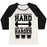 Virgin Teez  Baseball Tee Women's Tri-Blend Baseball Tee / small / Oatmeal / Black I LIKE MY WORKOUTS HARD AND MY LIQUOR HARDER WOMEN'S TRI-BLEND BASEBALL TEE