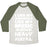 Virgin Teez  Baseball Tee Unisex Tri-Blend Baseball Tee / small / Oatmeal / Moss I LIKE MY WORKOUTS LIKE MY MUSIC UNISEX TRI-BLEND BASEBALL TEE