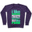 Virgin Teez  Pullover Crewneck Sweatshirt / x-small / Purple I LIKE RUNNING (FOOD) CREWNECK SWEATSHIRT