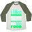 Virgin Teez  Baseball Tee Unisex Tri-Blend Baseball Tee / small / Oatmeal / Moss I LIKE RUNNING (FOOD) UNISEX TRI-BLEND BASEBALL TEE