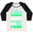 Virgin Teez  Baseball Tee Women's Tri-Blend Baseball Tee / small / Oatmeal / Black I LIKE RUNNING (FOOD) WOMEN'S TRI-BLEND BASEBALL TEE