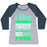 Virgin Teez  Baseball Tee Women's Tri-Blend Baseball Tee / small / Athletic Gray / Navy I LIKE RUNNING (FOOD) WOMEN'S TRI-BLEND BASEBALL TEE