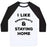 Virgin Teez  Baseball Tee Unisex Classic Baseball Tee / x-small / White/Black I LIKE SWEATPANTS AND STAYING HOME UNISEX CLASSIC BASEBALL TEE
