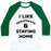 Virgin Teez  Baseball Tee Unisex Classic Baseball Tee / x-small / White/Dark Green I LIKE SWEATPANTS AND STAYING HOME UNISEX CLASSIC BASEBALL TEE