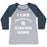 Virgin Teez  Baseball Tee Women's Tri-Blend Baseball Tee / small / Athletic Gray / Navy I LIKE SWEATPANTS AND STAYING HOME WOMEN'S TRI-BLEND BASEBALL TEE