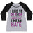 Virgin Teez  Baseball Tee Women's Tri-Blend Baseball Tee / small / Athletic Gray / Black I LIKE TO DO YOGA AND BY LIKE I MEAN HATE WOMEN'S TRI-BLEND BASEBALL TEE