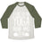Virgin Teez  Baseball Tee Unisex Tri-Blend Baseball Tee / small / Oatmeal / Moss I LIKE TO DO YOGA NOW AND ZEN WHITE PRINT UNISEX TRI-BLEND BASEBALL TEE
