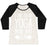 Virgin Teez  Baseball Tee Women's Tri-Blend Baseball Tee / small / Oatmeal / Black I LIKE TO DO YOGA NOW AND ZEN WHITE PRINT WOMEN'S TRI-BLEND BASEBALL TEE