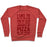 Virgin Teez  Pullover Crewneck Sweatshirt / x-small / Heathered Red I LIKE TO GO TO THE GYM AND BY GYM I MEAN EAT COPIOUS AMOUNTS OF PIZZA CREWNECK SWEATSHIRT