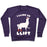 Virgin Teez  Pullover Crewneck Sweatshirt / x-small / Purple I LIKE TO LIFT LLAMA CREWNECK SWEATSHIRT