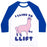 Virgin Teez  Baseball Tee Unisex Classic Baseball Tee / x-small / White/Blue I LIKE TO LIFT LLAMA UNISEX CLASSIC BASEBALL TEE