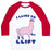 Virgin Teez  Baseball Tee Unisex Classic Baseball Tee / x-small / White/Red I LIKE TO LIFT LLAMA UNISEX CLASSIC BASEBALL TEE