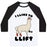 Virgin Teez  Baseball Tee Unisex Classic Baseball Tee / x-small / White/Black I LIKE TO LIFT LLAMA UNISEX CLASSIC BASEBALL TEE
