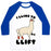 Virgin Teez  Baseball Tee Unisex Classic Baseball Tee / x-small / White/Blue I LIKE TO LIFT LLAMA UNISEX CLASSIC BASEBALL TEE