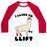 Virgin Teez  Baseball Tee Unisex Classic Baseball Tee / x-small / White/Red I LIKE TO LIFT LLAMA UNISEX CLASSIC BASEBALL TEE