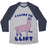 Virgin Teez  Baseball Tee Unisex Tri-Blend Baseball Tee / small / Athletic Gray / Navy I LIKE TO LIFT LLAMA UNISEX TRI-BLEND BASEBALL TEE