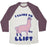 Virgin Teez  Baseball Tee Unisex Tri-Blend Baseball Tee / small / Oatmeal / Maroon I LIKE TO LIFT LLAMA UNISEX TRI-BLEND BASEBALL TEE