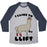 Virgin Teez  Baseball Tee Unisex Tri-Blend Baseball Tee / small / Athletic Gray / Navy I LIKE TO LIFT LLAMA UNISEX TRI-BLEND BASEBALL TEE