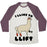 Virgin Teez  Baseball Tee Unisex Tri-Blend Baseball Tee / small / Oatmeal / Maroon I LIKE TO LIFT LLAMA UNISEX TRI-BLEND BASEBALL TEE