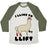 Virgin Teez  Baseball Tee Unisex Tri-Blend Baseball Tee / small / Oatmeal / Moss I LIKE TO LIFT LLAMA UNISEX TRI-BLEND BASEBALL TEE