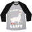 Virgin Teez  Baseball Tee Unisex Tri-Blend Baseball Tee / small / Athletic Gray / Black I LIKE TO LIFT LLAMA UNISEX TRI-BLEND BASEBALL TEE