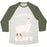 Virgin Teez  Baseball Tee Unisex Tri-Blend Baseball Tee / small / Oatmeal / Moss I LIKE TO LIFT LLAMA UNISEX TRI-BLEND BASEBALL TEE