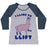 Virgin Teez  Baseball Tee Women's Tri-Blend Baseball Tee / small / Athletic Gray / Navy I LIKE TO LIFT LLAMA WOMEN'S TRI-BLEND BASEBALL TEE