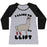 Virgin Teez  Baseball Tee Women's Tri-Blend Baseball Tee / small / Athletic Gray / Black I LIKE TO LIFT LLAMA WOMEN'S TRI-BLEND BASEBALL TEE