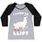 Virgin Teez  Baseball Tee Women's Tri-Blend Baseball Tee / small / Athletic Gray / Black I LIKE TO LIFT LLAMA WOMEN'S TRI-BLEND BASEBALL TEE
