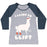 Virgin Teez  Baseball Tee Women's Tri-Blend Baseball Tee / small / Athletic Gray / Navy I LIKE TO LIFT LLAMA WOMEN'S TRI-BLEND BASEBALL TEE