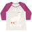 Virgin Teez  Baseball Tee Women's Tri-Blend Baseball Tee / small / Oatmeal / Berry I LIKE TO LIFT LLAMA WOMEN'S TRI-BLEND BASEBALL TEE