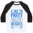 Virgin Teez  Baseball Tee Unisex Classic Baseball Tee / x-small / White/Black I LIKE TO PARTY, AND BY PARTY I MEAN LIFT WEIGHTS UNISEX CLASSIC BASEBALL TEE
