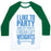 Virgin Teez  Baseball Tee Unisex Classic Baseball Tee / x-small / White/Dark Green I LIKE TO PARTY, AND BY PARTY I MEAN LIFT WEIGHTS UNISEX CLASSIC BASEBALL TEE