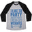 Virgin Teez  Baseball Tee Unisex Tri-Blend Baseball Tee / small / Athletic Gray / Black I LIKE TO PARTY, AND BY PARTY I MEAN LIFT WEIGHTS UNISEX TRI-BLEND BASEBALL TEE