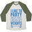 Virgin Teez  Baseball Tee Unisex Tri-Blend Baseball Tee / small / Oatmeal / Moss I LIKE TO PARTY, AND BY PARTY I MEAN LIFT WEIGHTS UNISEX TRI-BLEND BASEBALL TEE