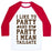 Virgin Teez  Baseball Tee Unisex Classic Baseball Tee / x-small / White/Red I LIKE TO PARTY AND BY PARTY I MEAN TAILGATE UNISEX CLASSIC BASEBALL TEE
